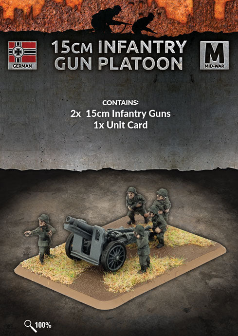 Flames of War: German: 15cm Infantry Gun Platoon (x2)