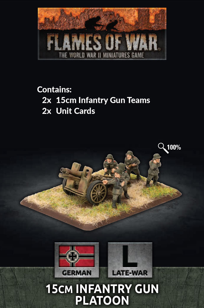 Flames of War: German: 15cm Infantry Gun Platoon (x2)