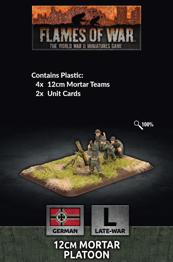 Flames of War: German: 12cm Mortar Platoon (x6 Plastic)
