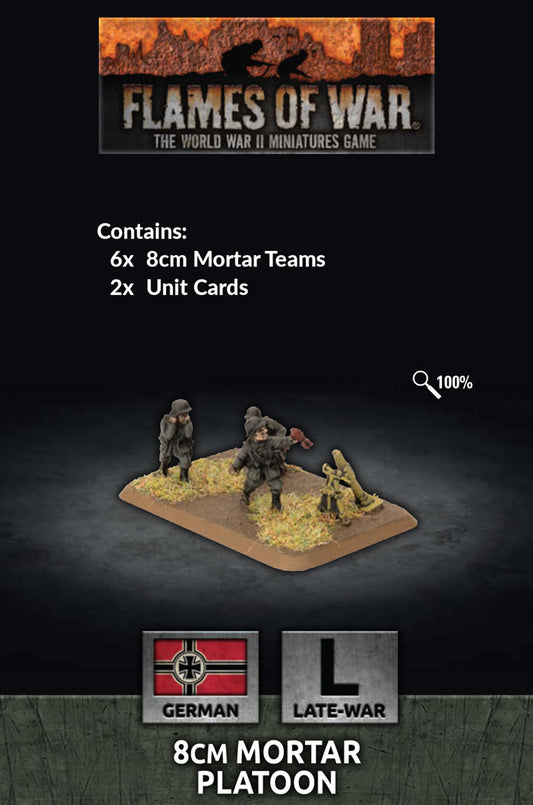 Flames of War: German: 8cm Mortar Platoon (x6 Plastic)