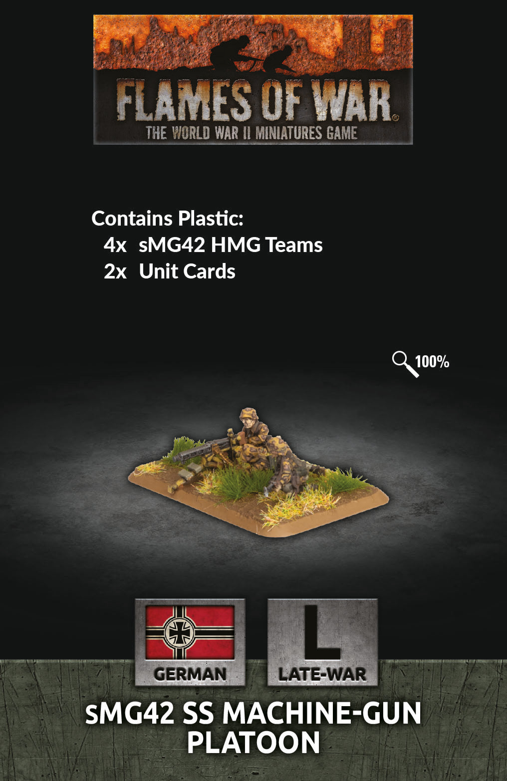 Flames of War: German (SS): sMG42 SS Machine-gun Platoon