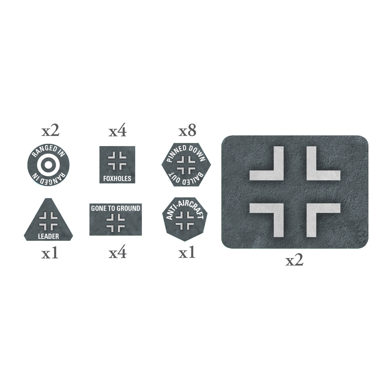 Flames of War: German: EW Tokens (x20) & Objectives (x2)