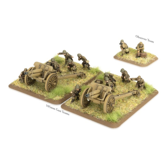 Flames of War: Japanese: 105mm Field Artillery Section (x2)