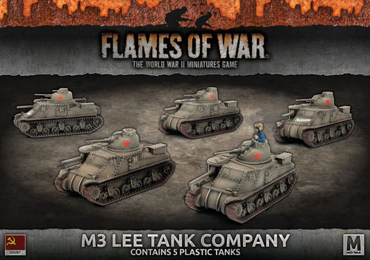 Flames of War: Soviets: M3 Lee Tank Company (x5 Plastic)