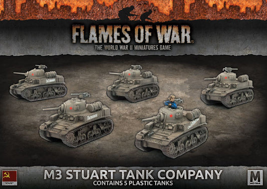 Flames of War: Soviets: M3 Stuart Company (x5 Plastic)