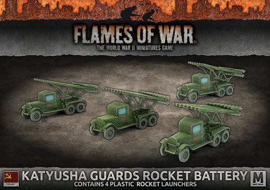 Flames of War: Soviets: Katyusha Guards Rocket Battery (x4 Plastic)