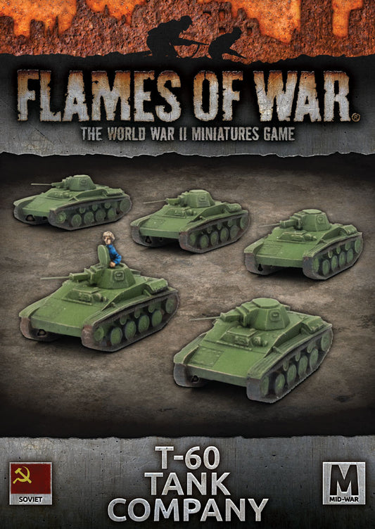 Flames of War: Soviets: T-60 Tank Company (x5)