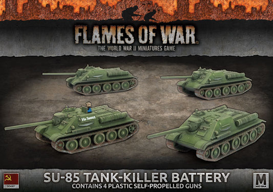 Flames of War: Soviets: SU-85 Tank-Killer Battery (x4 plastic tanks)