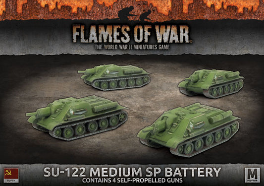 Flames of War: Soviets: SU-122 Medium SP Battery (x4 tanks)