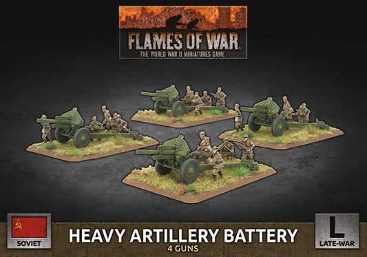 Flames of War: Soviet: 152mm Artillery Battery (x4 Plastic)