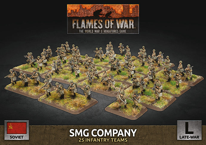 Flames of War: Soviet: SMG Company (x98 Figs Plastic)