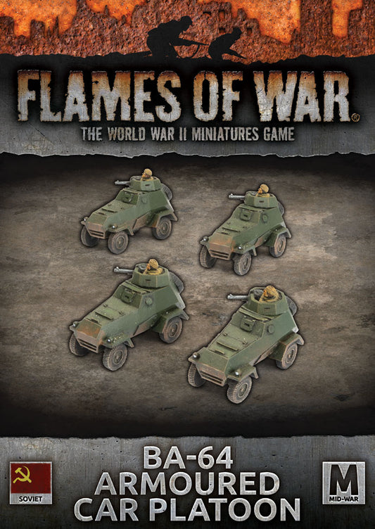 Flames of War: Soviet: BA-64 Armoured Car Platoon (Plastic x4)