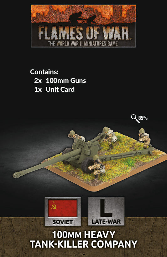 Flames of War: Soviet: 100mm BS-3 gun (x2)