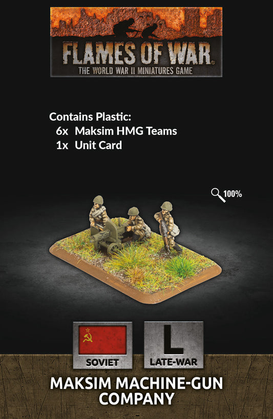 Flames of War: Soviet: Maksim Machine-Gun Company (Plastic)
