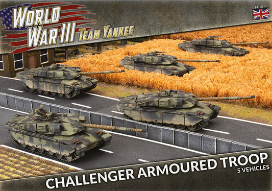 WWIII: British: Challenger Armoured Troop (x5 Plastic)