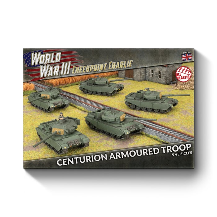 WWIII: British: Centurion Territorial Armoured Troop (Plastic)
