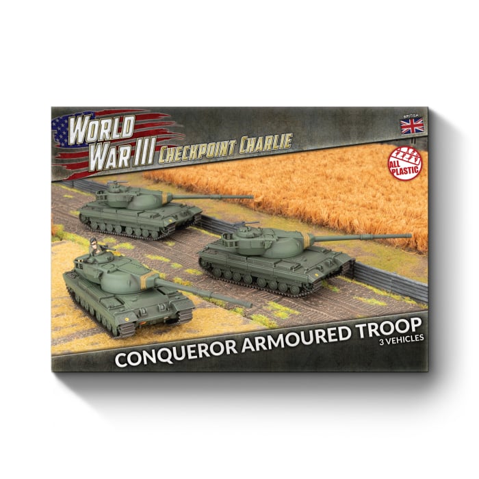 WWIII: British: Conqueror Armoured Troop (Plastic)