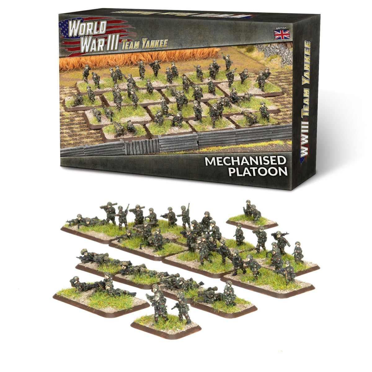 WWIII: British: Mechanised Infantry Platoon (Plastic)