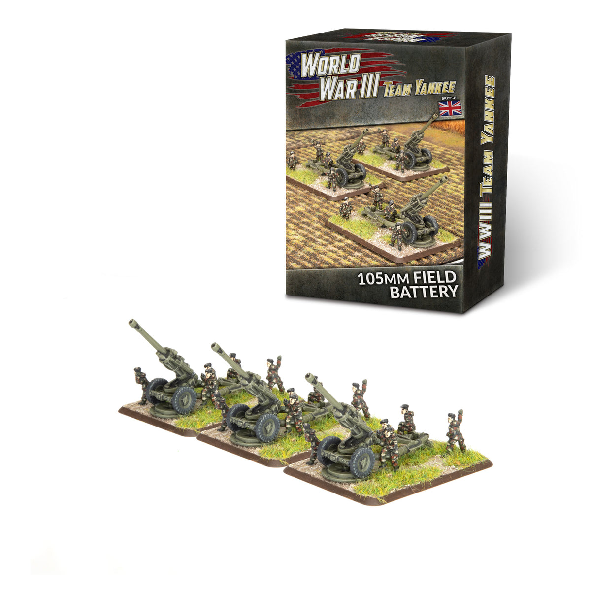 WWIII: British: 105mm Field Battery (x3 guns)