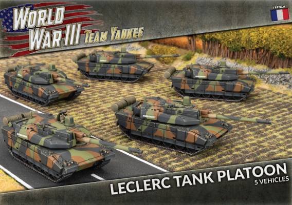 WWIII: French: Leclerc Tank Platoon (x5 plastic)