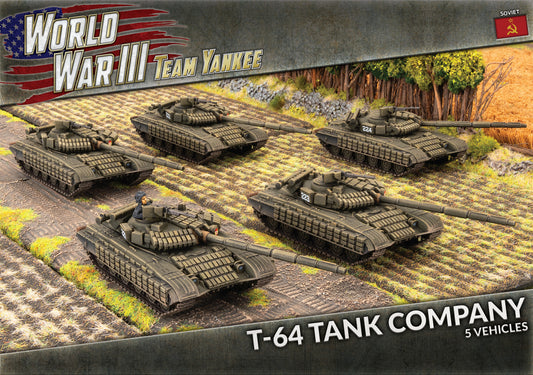 WWIII: Soviet: T-64BV Tank Company (x5 Plastic)