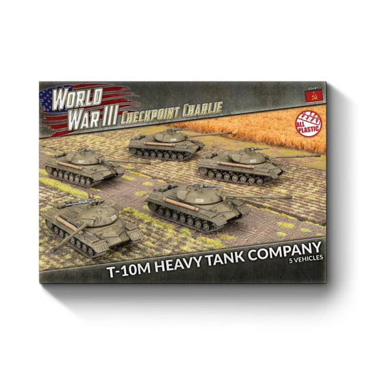 WWIII: Soviet: T-10M Heavy Tank Company (x5 Plastic)
