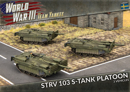 WWIII: Swedish: Strv 103 S-tank Platoon (x3 Plastic)