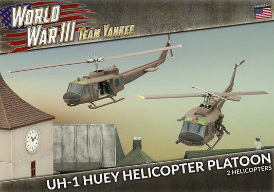 WWIII: American: UH-1 Huey Transport Helicopter Platoon (Plastic)