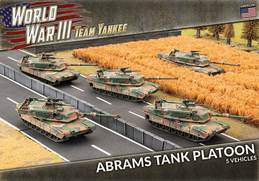 WWIII: American: Abrams Tank Platoon (x5 Plastic)