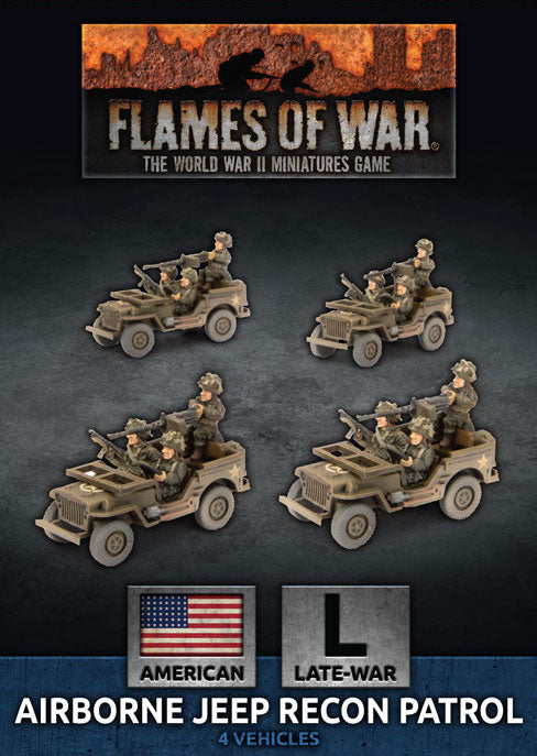 Flames of War: Americans: Airborne Recon Section (x4 Plastic)