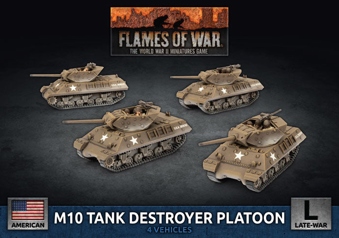 Flames of War: Americans: M10 3-Inch Tank Destroyer Platoon (x4 Plastic)