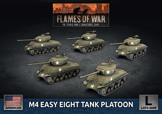 Flames of War: American: M4 Easy Eight (76mm) Platoon (x5 Plastic)