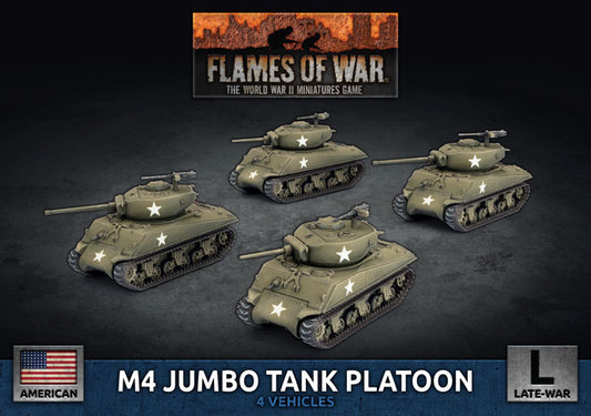 Flames of War: American: M4 Jumbo Platoon (x4 Plastic)