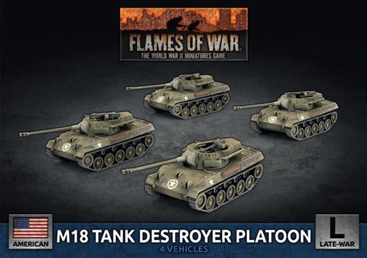 Flames of War: American: M18 Hellcat (76mm) Tank Destroyer Platoon (x4 Plastic)