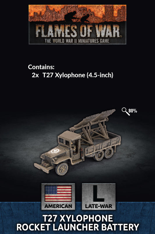 Flames of War: American: T27 Xylophone Rocket Launcher (x4)