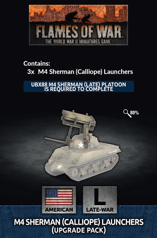 Flames of War: American: M4 Sherman (T34 Calliope) Launchers (Upgrade Pack)