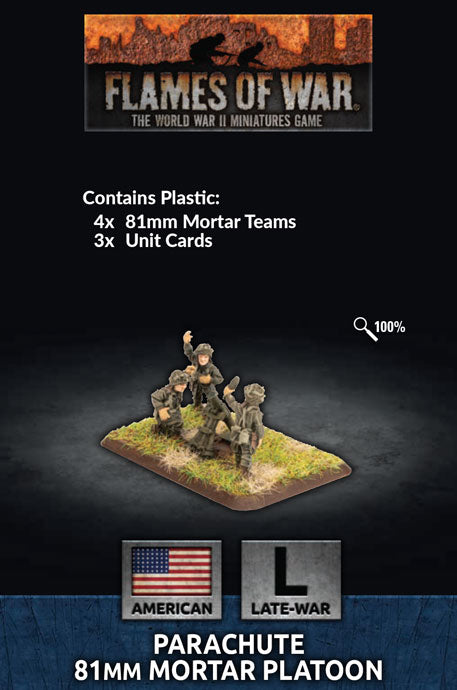 Flames of War: Americans: Parachute Mortar Platoon (Plastic) (x4)