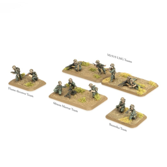 Flames of War: Marine Weapons Section (x24 figures)