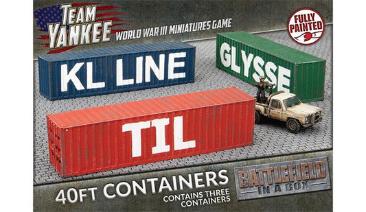 Battlefield in a Box: Modern: 40ft Shipping Containers (x3)